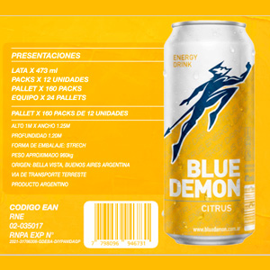 Energizante Citrus 473 cc.